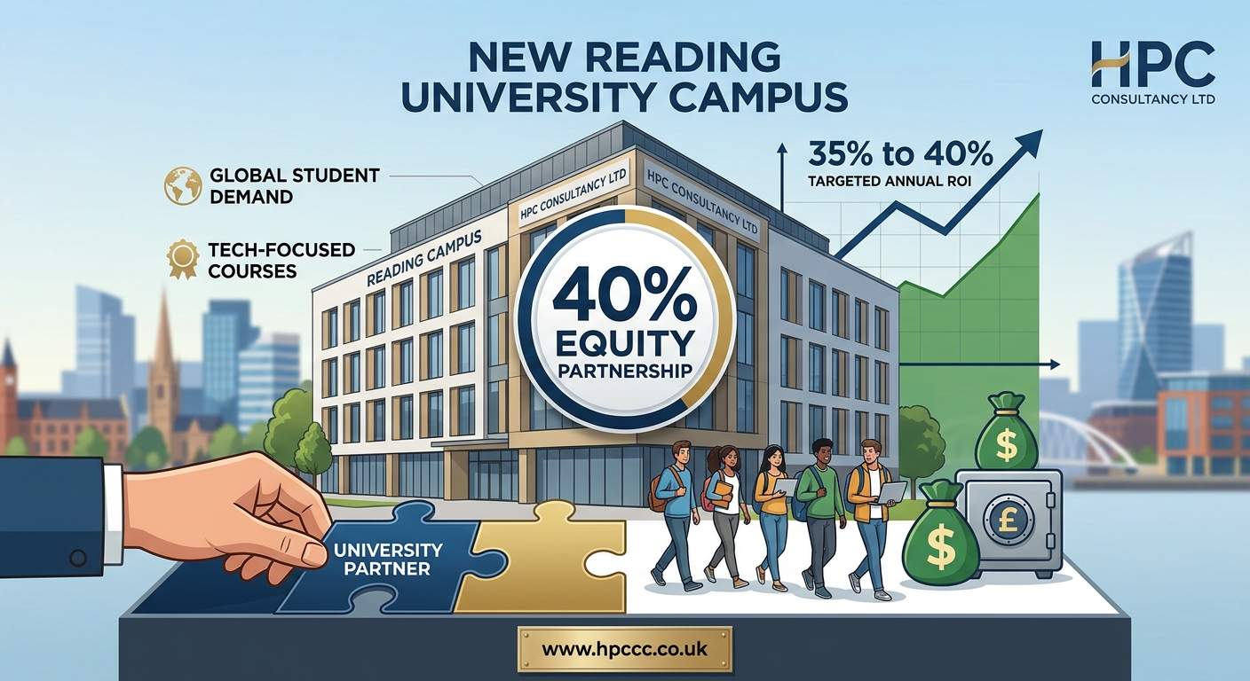 40% Equity Partnership in New Reading University Campus, seeking Kazakhstan Investor